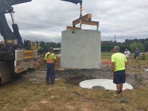 acreage homes builders installing water tanks